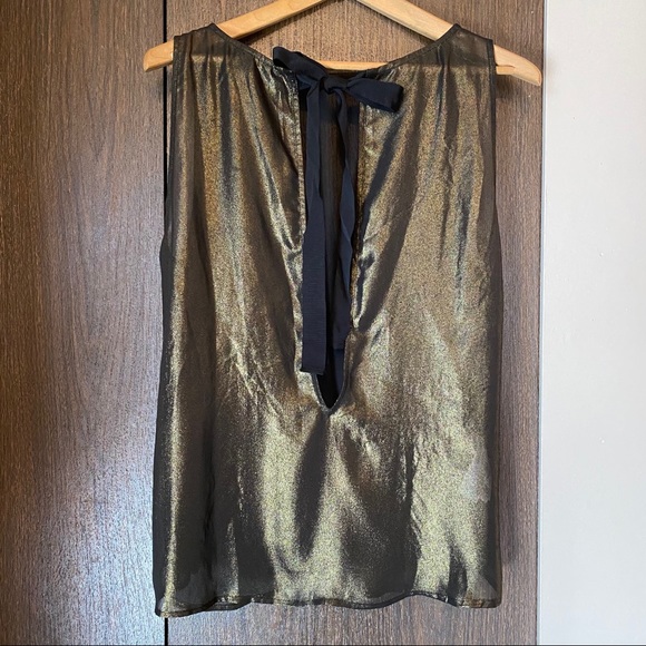 Sheer Gold Mango Top - Picture 2 of 10